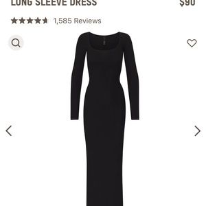 SKIMS Long Sleeve Dress NWOT